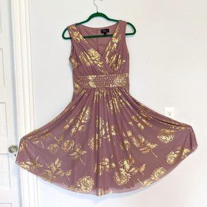 Gold Blush Cocktail Dress
